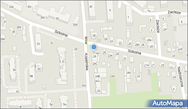 Płońsk, Szkolna, 27a, mapa Płońsk