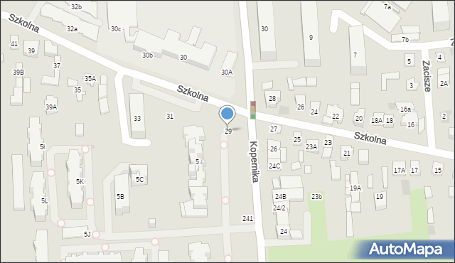 Płońsk, Szkolna, 29, mapa Płońsk