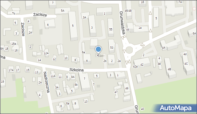 Płońsk, Szkolna, 4a, mapa Płońsk
