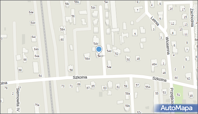 Płońsk, Szkolna, 54a, mapa Płońsk