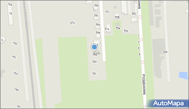 Płońsk, Szkolna, 59g, mapa Płońsk