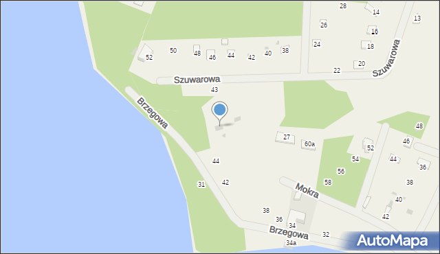 Pluski, Szuwarowa, 33, mapa Pluski