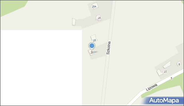 Pniewo, Szkolna, 20, mapa Pniewo