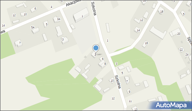 Pniewo, Szkolna, 4, mapa Pniewo