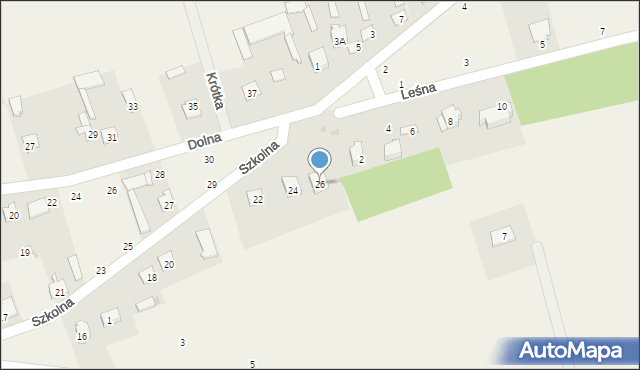 Podgórze, Szkolna, 26, mapa Podgórze