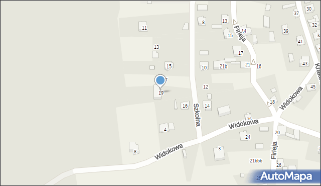 Podzamcze, Szkolna, 19, mapa Podzamcze
