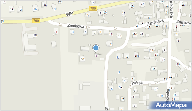 Podzamcze, Szkolna, 4, mapa Podzamcze