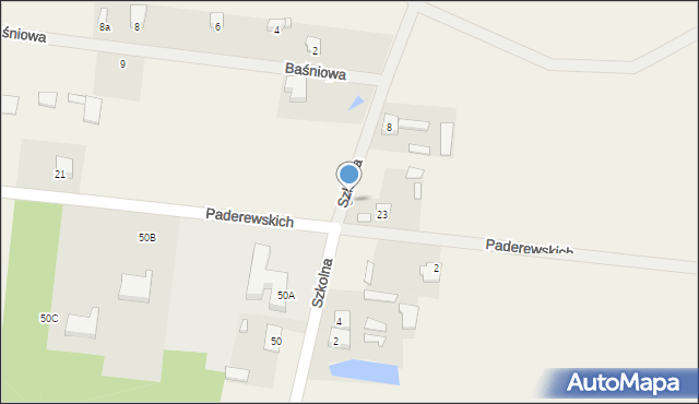 Pogorzelec, Szkolna, 6, mapa Pogorzelec