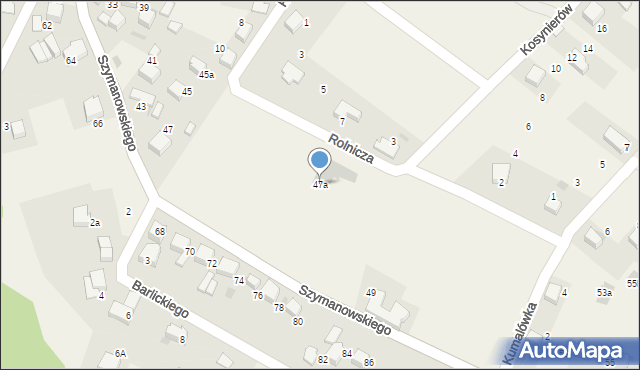 Pogorzyce, Szymanowskiego Karola, 47a, mapa Pogorzyce