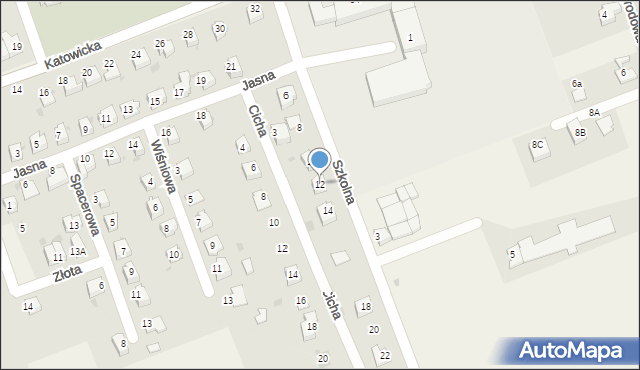 Pogwizdów, Szkolna, 12, mapa Pogwizdów