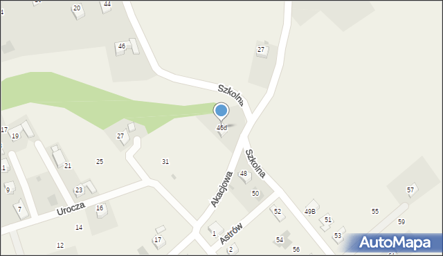 Pogwizdów, Szkolna, 46d, mapa Pogwizdów