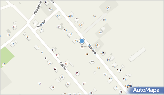 Pogwizdów, Szkolna, 62, mapa Pogwizdów