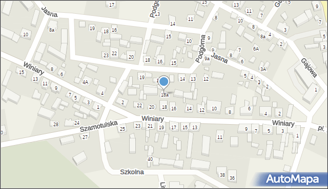 Połajewo, Szamotulska, 18a, mapa Połajewo
