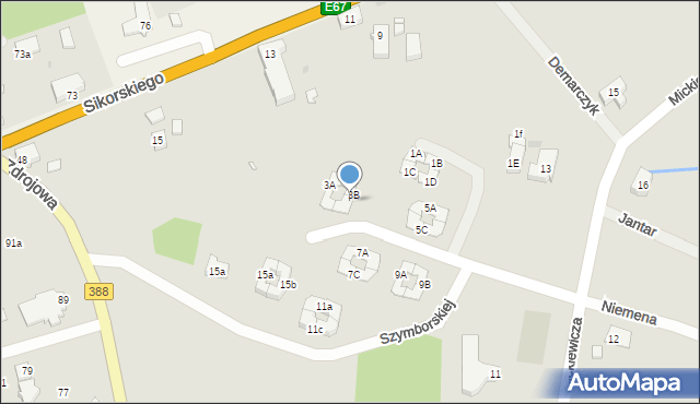 Polanica-Zdrój, Szymborskiej Wisławy, 3D, mapa Polanica-Zdrój