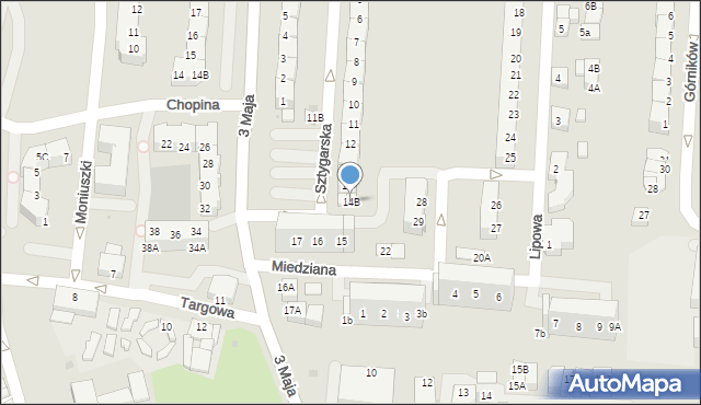 Polkowice, Sztygarska, 14B, mapa Polkowice