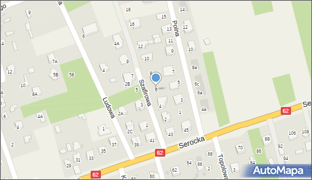 Pomiechówek, Szafirowa, 6, mapa Pomiechówek