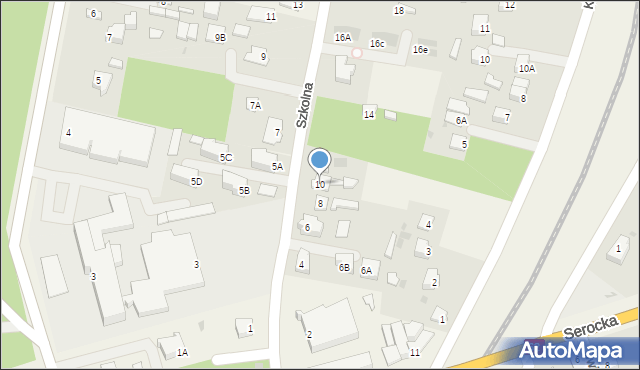 Pomiechówek, Szkolna, 10, mapa Pomiechówek