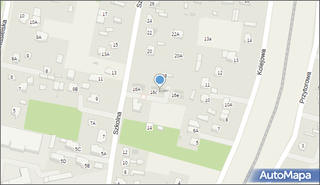 Pomiechówek, Szkolna, 16d, mapa Pomiechówek