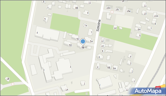 Pomiechówek, Szkolna, 5B, mapa Pomiechówek