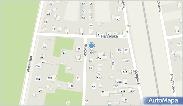 Pomiechówek, Szkolna, 62, mapa Pomiechówek