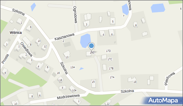 Pomlewo, Szkolna, 15C, mapa Pomlewo
