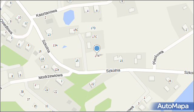 Pomlewo, Szkolna, 17A, mapa Pomlewo