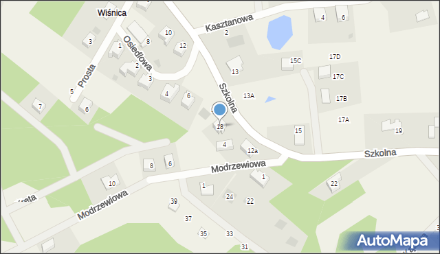 Pomlewo, Szkolna, 18, mapa Pomlewo