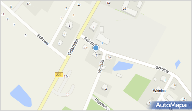 Pomlewo, Szkolna, 2, mapa Pomlewo