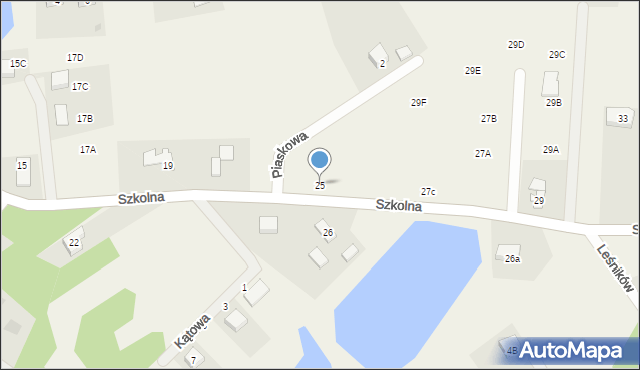 Pomlewo, Szkolna, 25, mapa Pomlewo