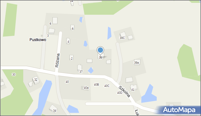 Pomlewo, Szkolna, 39, mapa Pomlewo