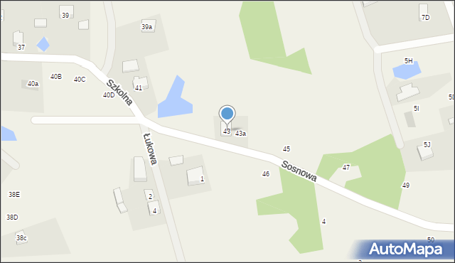 Pomlewo, Szkolna, 43, mapa Pomlewo