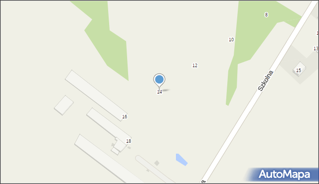 Poniatowo, Szkolna, 14, mapa Poniatowo