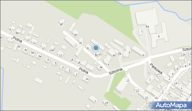 Poniec, Szkolna, 3b, mapa Poniec