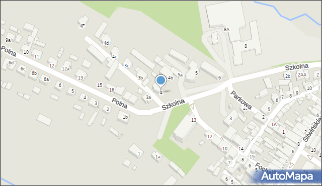 Poniec, Szkolna, 4, mapa Poniec