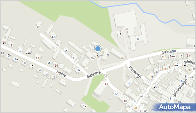 Poniec, Szkolna, 5a, mapa Poniec