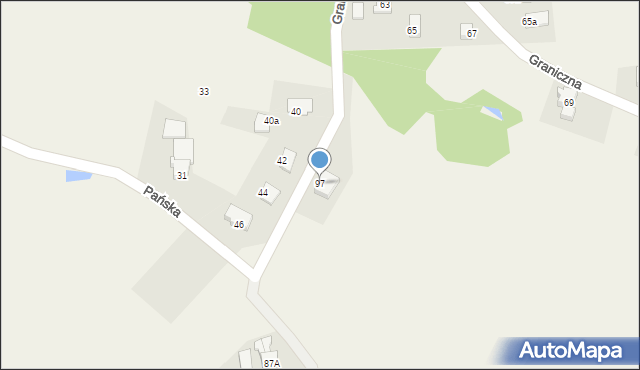 Poręba, Szkolna, 97, mapa Poręba