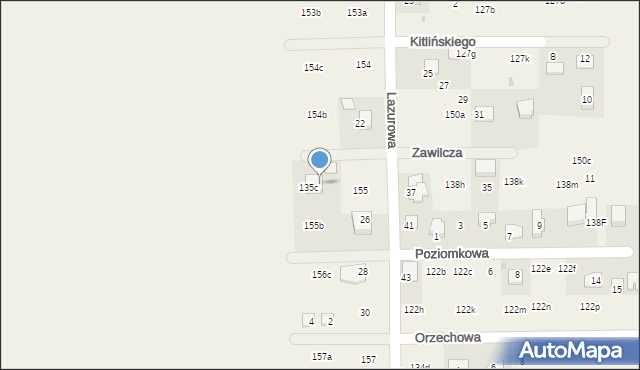 Poskwitów, Szafirowa, 1, mapa Poskwitów