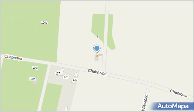 Powązki, Szafirowa, 8, mapa Powązki