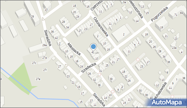 Poznań, Szadecka, 6, mapa Poznania