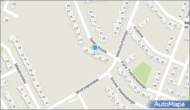 Poznań, Szeherezady, 126, mapa Poznania