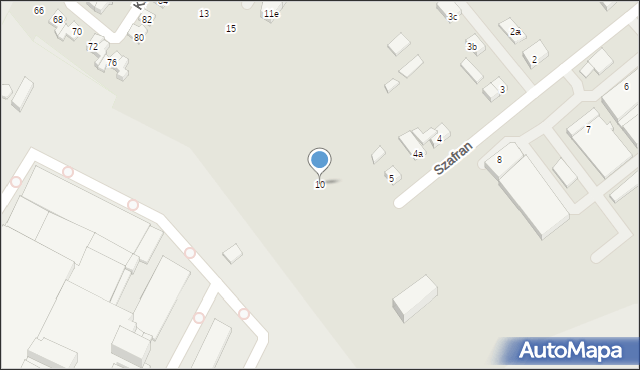 Poznań, Szafran Heleny, 10, mapa Poznania
