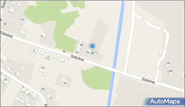 Preczów, Szkolna, 6b, mapa Preczów