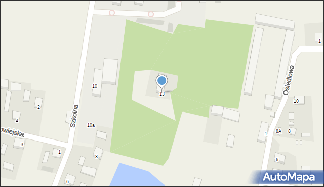 Promnik, Szkolna, 13, mapa Promnik