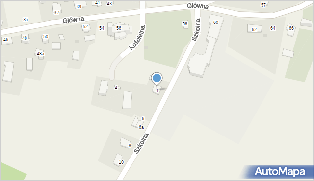 Pruchna, Szkolna, 4, mapa Pruchna