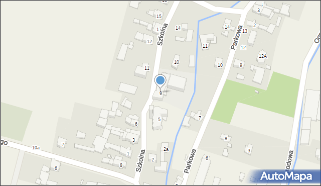 Prusinowice, Szkolna, 9, mapa Prusinowice