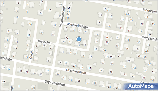 Pruszcz Gdański, Szymanowskiego Karola, 3, mapa Pruszcz Gdański