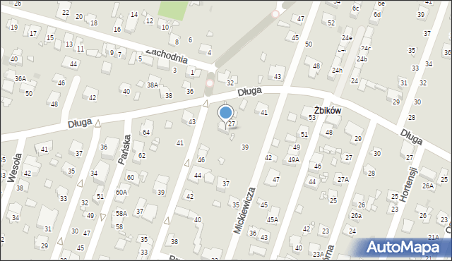 Pruszków, Szkolna, 48, mapa Pruszków