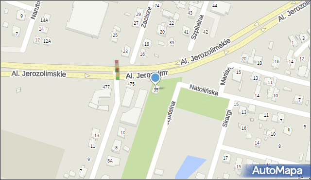 Pruszków, Szpitalna, 35, mapa Pruszków