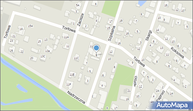 Pruszków, Szpitalna, 9, mapa Pruszków