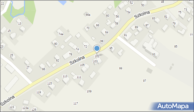 Przeciszów, Szkolna, 101, mapa Przeciszów